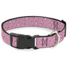 Plastic Clip Collar - Lilo & Stitch Angel Poses Scattered Pinks