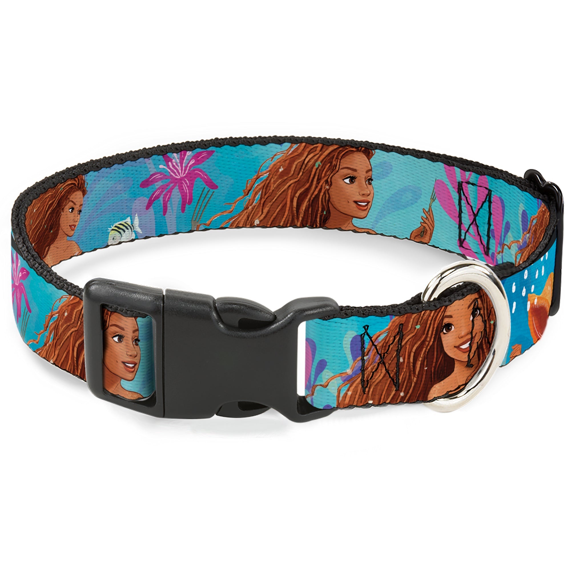 Plastic Clip Collar - The Little Mermaid Live Action Ariel Under the Sea Poses Blues