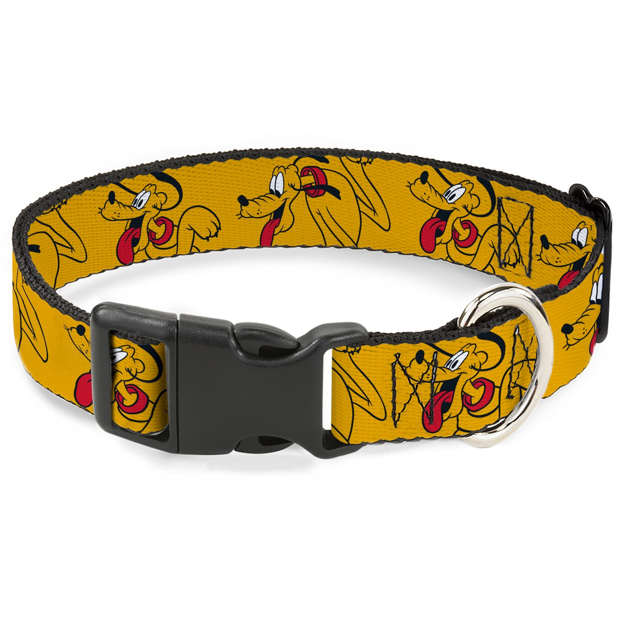 Plastic Clip Collar - Disney Pluto Poses Orange