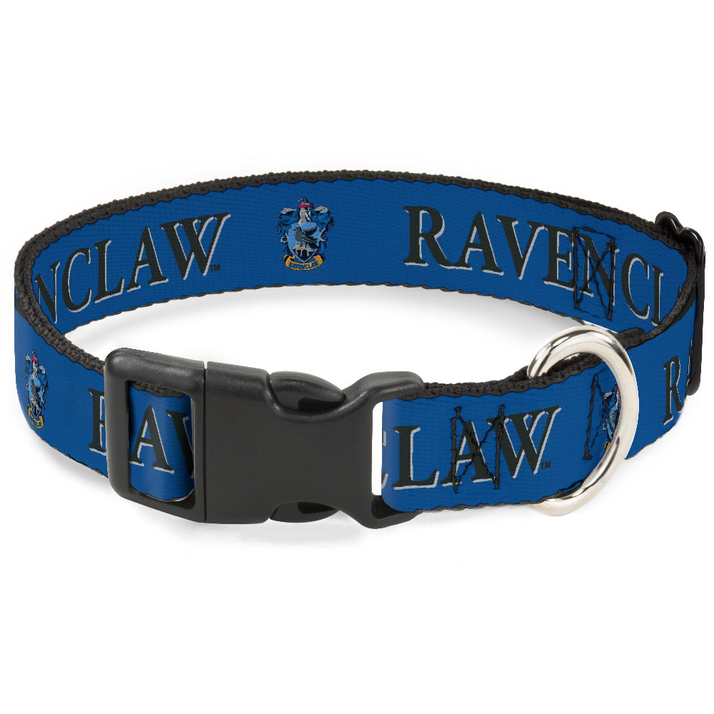 Plastic Clip Collar - Harry Potter RAVENCLAW & Crest Blue/Black
