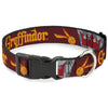 Buckle-Down Harry Potter Gryffindor & Quiditch Ball & Crown Plastic Clip Dog Collar