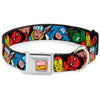 Buckle-Down 5 Marvel Characters Seatbelt Buckle Dog Collar