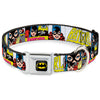 Buckle-Down DC Batman Batgirl Panels Seatbelt Buckle Dog Collar