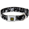 Buckle-Down DC Batman the Dark Knight and Joker Smiling Sketch Close-Ups Seatbelt Buckle Dog Collar