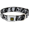 Buckle-Down DC Batman Hush Pose Sketches Seatbelt Buckle Dog Collar