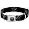 Corvette Seatbelt Buckle Collar - Corvette Black/Silver REPEAT