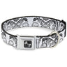 Dog Bone Seatbelt Buckle Collar - BD Est. 93 White