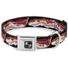 Dog Bone Seatbelt Buckle Collar - Bacon