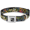 Buckle-Down Death or Glory Gray Seatbelt Buckle Dog Collar