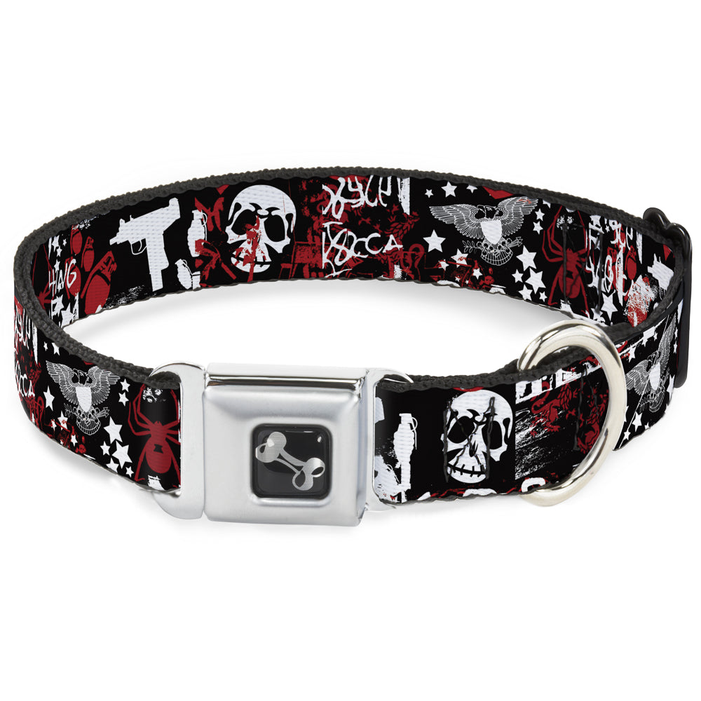 Buckle-Down Seatbelt Buckle Dog Collar - Graffiti Mens