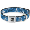 Buckle-Down Hibiscus Collage Seatbelt Buckle Dog Collar