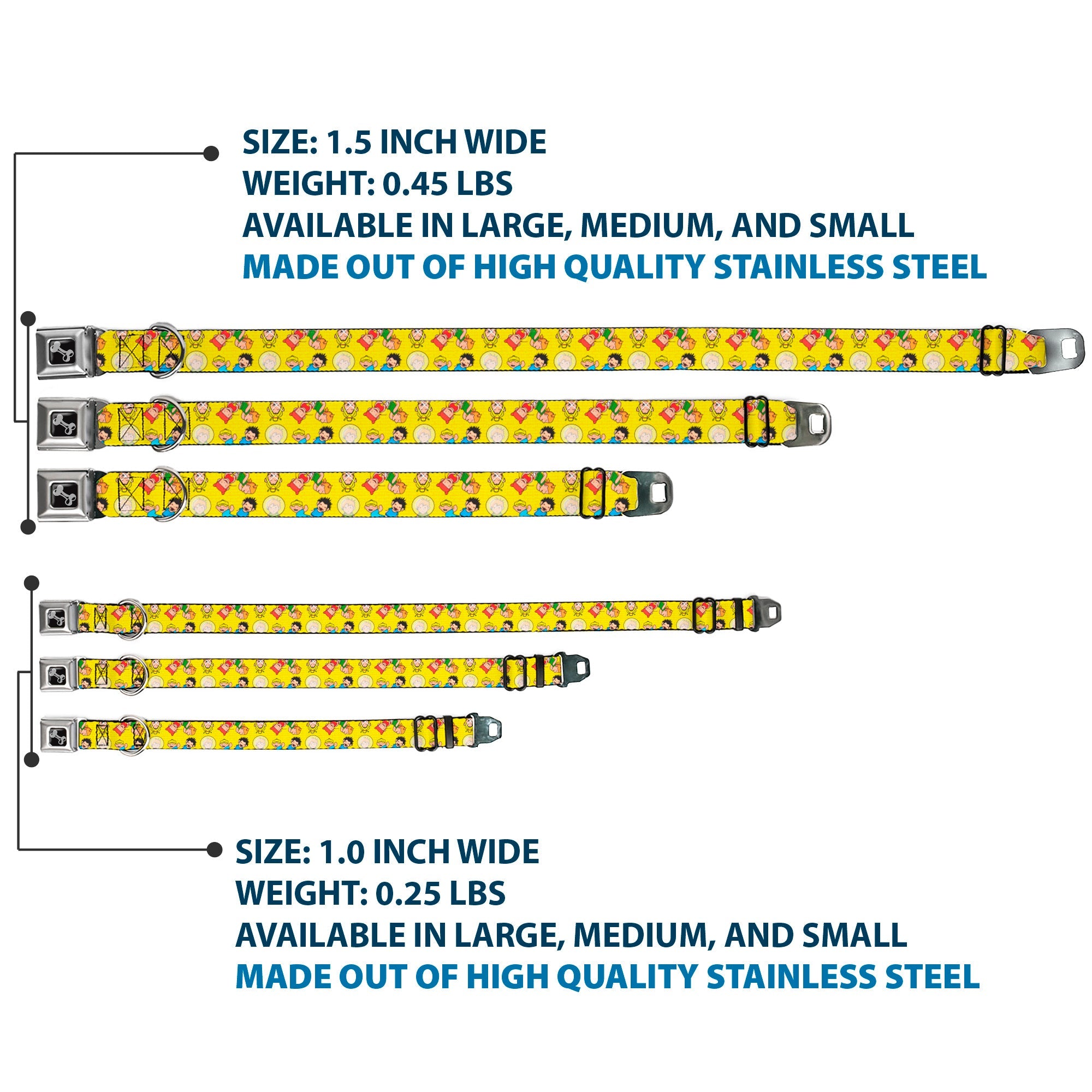 Dog Bone Seatbelt Buckle Collar - Kid's in the Hood