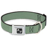 Dog Bone Seatbelt Buckle Collar - Khaki Green