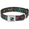 Dog Bone Seatbelt Buckle Collar - Love Kills Gray