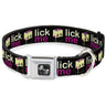 Dog Bone Seatbelt Buckle Collar - LICK ME Battery Cartoon