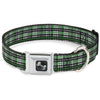 Buckle-Down Mini Houndstooth Seatbelt Buckle Dog Collar