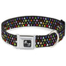 Dog Bone Seatbelt Buckle Collar - Suits $$$ Black/Multi Color