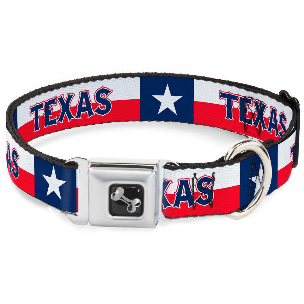 Buckle-Down Texas Flag/Texas Seatbelt Buckle Dog Collar