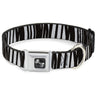 Dog Bone Seatbelt Buckle Collar - Zebra