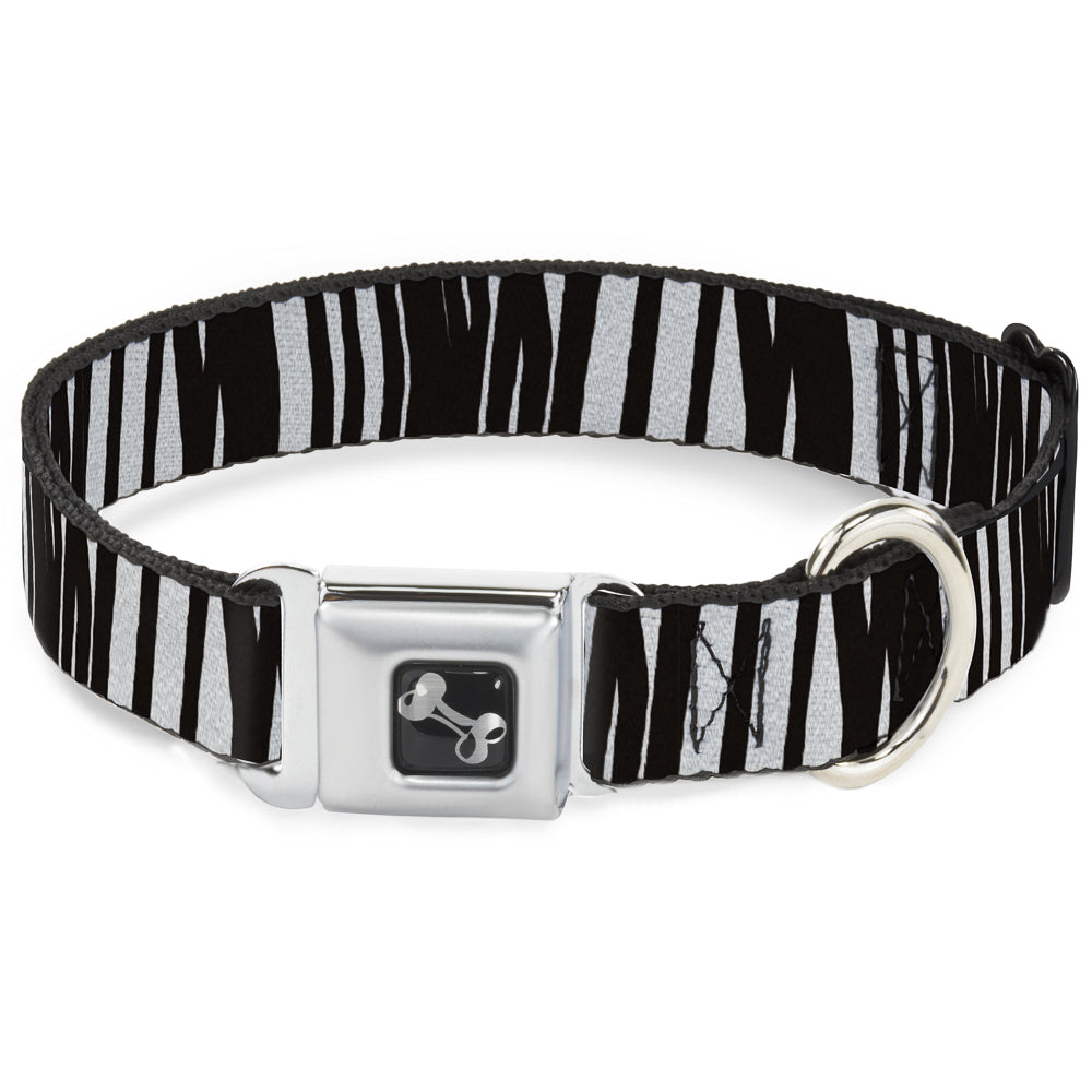 Dog Bone Seatbelt Buckle Collar - Zebra