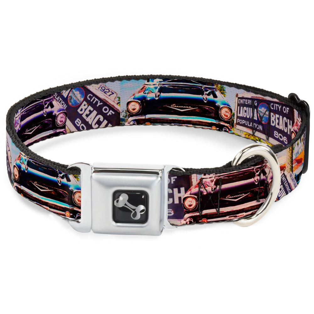 Dog Bone Seatbelt Buckle Collar - Cali Classic Laguna Beach