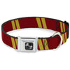 Buckle-Down Hash Mark Stripe Double Seatbelt Buckle Dog Collar