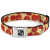 Buckle-Down Pepperoni Pizza Vivid Seatbelt Buckle Dog Collar