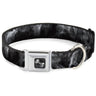 Dog Bone Seatbelt Buckle Collar - Smoke Black/Grays