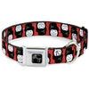 Buckle-Down Christmas Snowman Flip Seatbelt Buckle Dog Collar