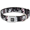 Buckle-Down DC Batgirl & Wonder Woman & Supergirl Retro Panels Seatbelt Buckle Dog Collar