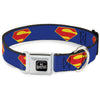 Buckle-Down DC League of Super-Pets Superman Shield Logo Seatbelt Buckle Dog Collar