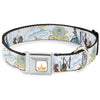 Buckle-Down Disney Princess Crown Cinderella Pumpkin Coach and Mice Seatbelt Buckle Dog Collar