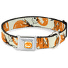 Buckle-Down Disney The Nightmare Before Christmas Jack and Pumpkins Seatbelt Buckle Dog Collar