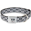 Buckle-Down Disney Mickey Mouse Smiling Face Monogram Seatbelt Buckle Dog Collar