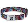 Buckle-Down Disney Lilo & Stitch 6-Expressions Tropical Flora Seatbelt Buckle Dog Collar