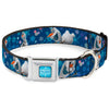 Buckle-Down Disney Frozen Olaf Poses & Snowflakes Seatbelt Buckle Dog Collar