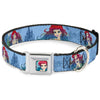 Buckle-Down Disney The Little Mermaid Ariel Poses Coral & Castle Seatbelt Buckle Dog Collar