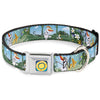 Buckle-Down Disney Frozen Olaf Garden Scenes Seatbelt Buckle Dog Collar