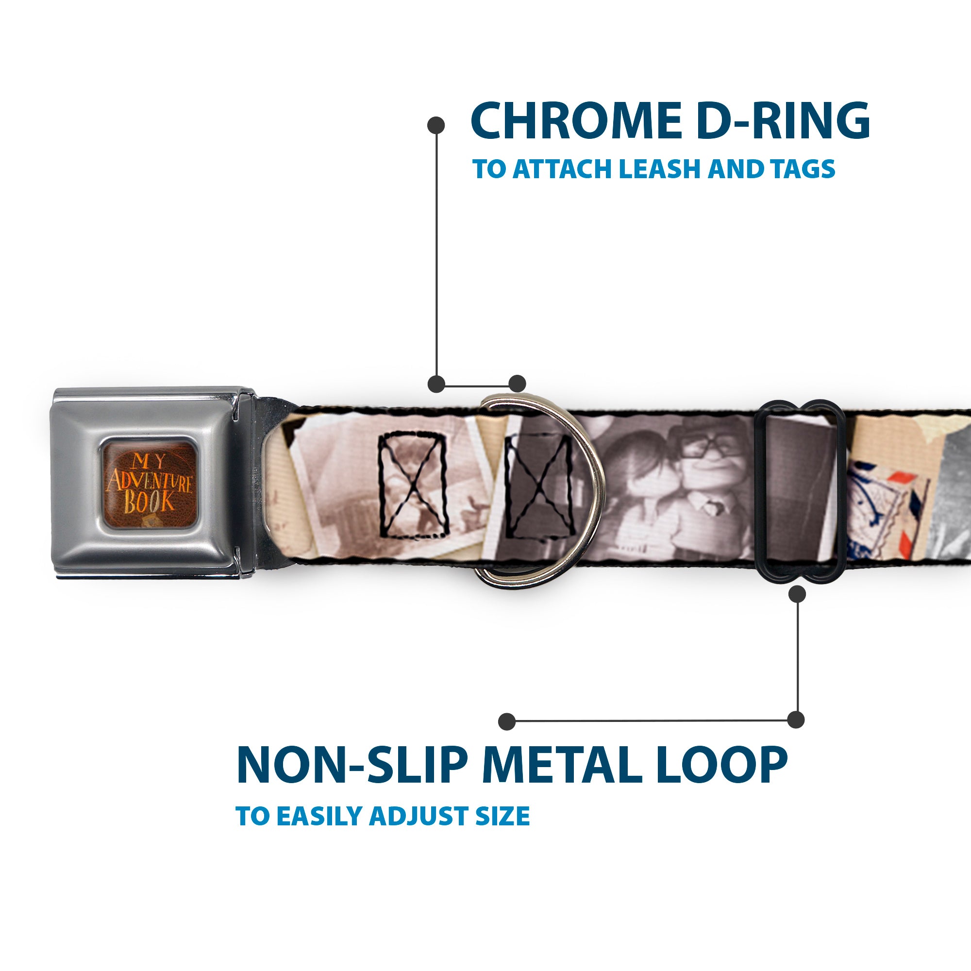 Up MY ADVENTURE BOOK Cover Full Color Seatbelt Buckle Collar - Up Adventure Book Snapshots/Post Cards