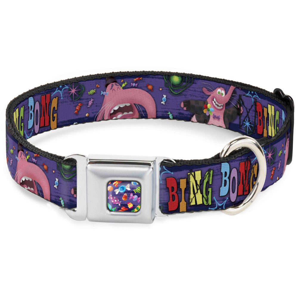 Scattered Candy Full Color Purples Seatbelt Buckle Collar - BING BONG Poses/Candy Purples/Multi Color