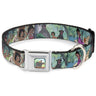 Mowgli Riding Baloo Full Color Seatbelt Buckle Collar - The Jungle Book Scenes