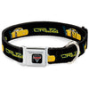 CARS 3 Emblem Full Color Black Silver Red Seatbelt Buckle Collar - Cars 3 CRUZ Car Profile Black/Blue/Yellow