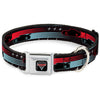 Buckle-Down Disney Cars 3 Cars Stripes & Stars Seatbelt Buckle Dog Collar