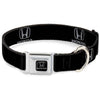 Honda Seatbelt Buckle Collar - Honda Logo Black/Silver