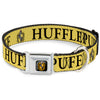 Hufflepuff Crest Full Color Seatbelt Buckle Collar - Harry Potter HUFFLEPUFF & Crest Yellow/Black