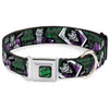 Buckle-Down DC The Joker Card Haha & Smile & Bang! Seatbelt Buckle Dog Collar
