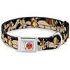 Buckle-Down Looney Tunes Wile E. Coyote Expressions Seatbelt Buckle Dog Collar