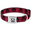 Buckle-Down Mopar Logo Fuchsia & Black Seatbelt Buckle Dog Collar