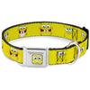 Buckle-Down SpongeBob SquarePants Expressions Seatbelt Buckle Dog Collar