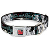 Buckle-Down Tom & Jerry Face & Pose Sketch Seatbelt Buckle Dog Collar